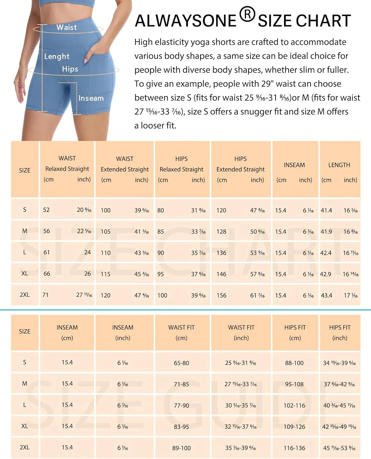ALWAYSONE Biker Shorts Women Non See Through Yoga Shorts Tummy Control Workout Shorts Gym Shorts Running Athletic Shorts