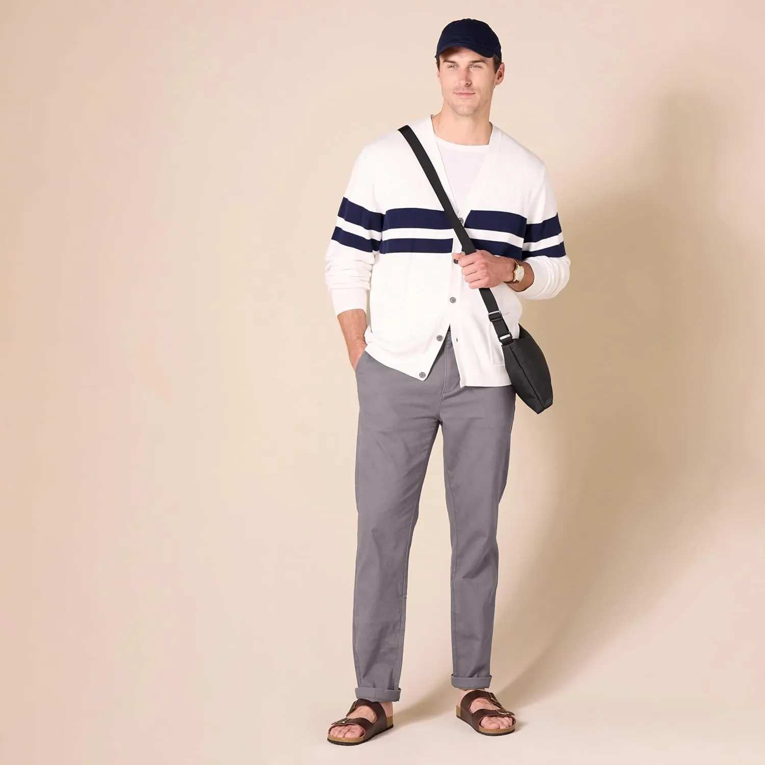 Amazon Essentials Mens Straight-Fit Casual Stretch Chino Pants