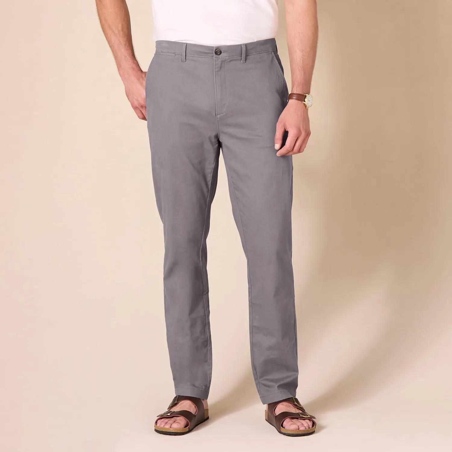 Amazon Essentials Mens Straight-Fit Casual Stretch Chino Pants