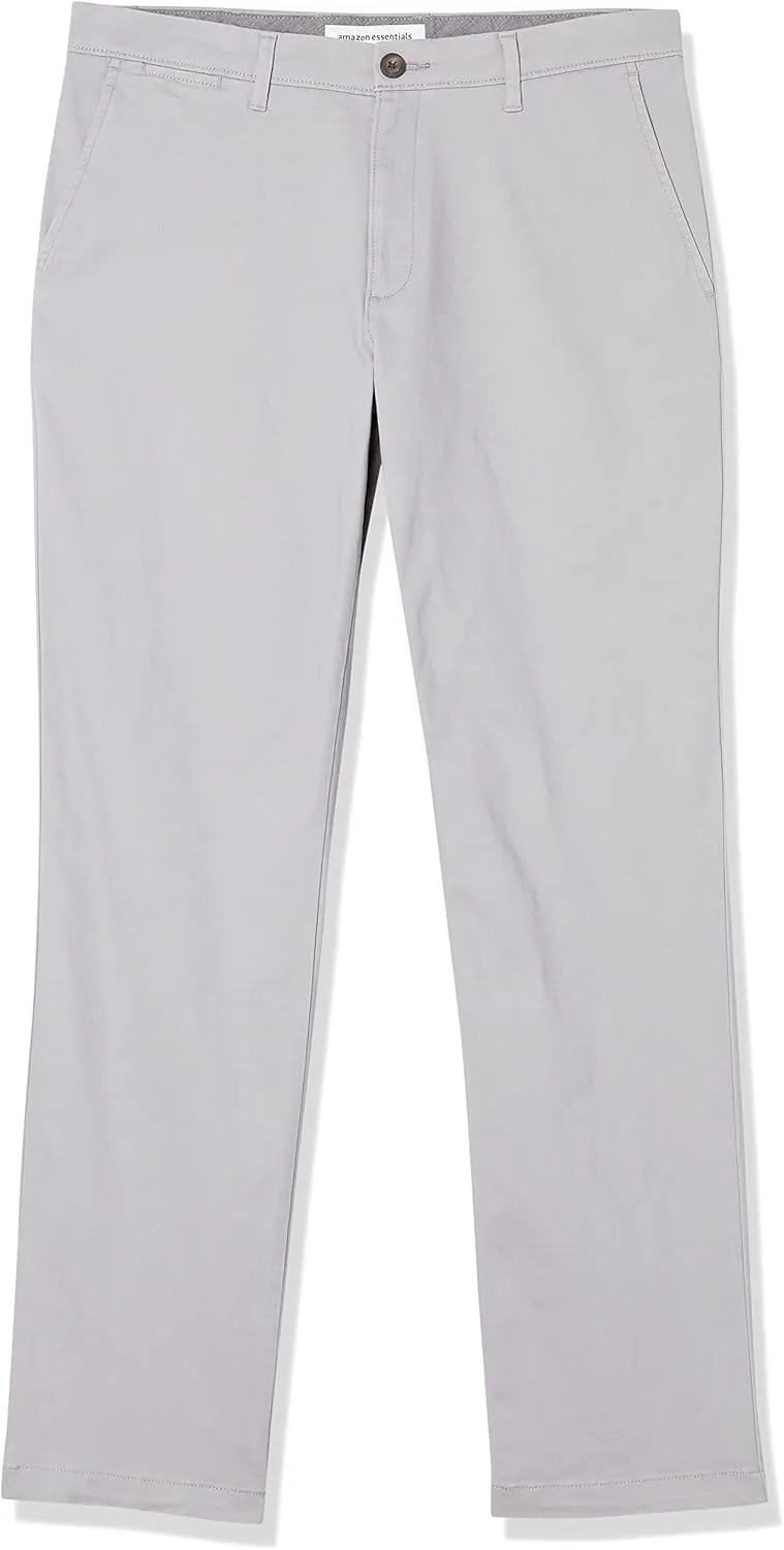 Amazon Essentials Mens Straight-Fit Casual Stretch Chino Pants