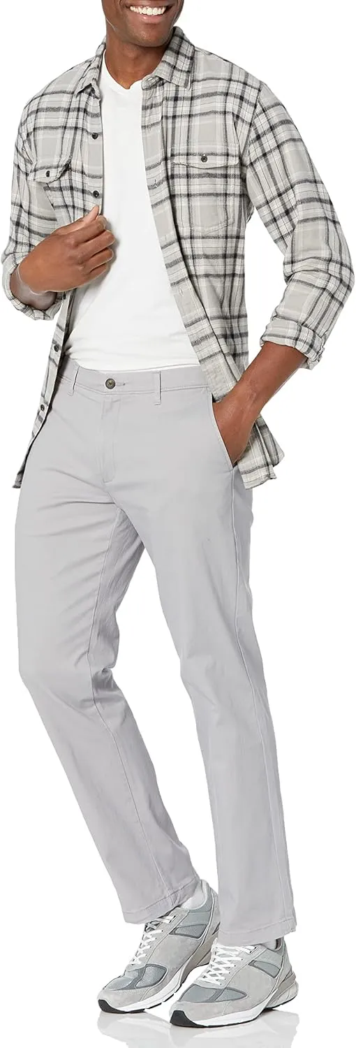 Amazon Essentials Mens Straight-Fit Casual Stretch Chino Pants