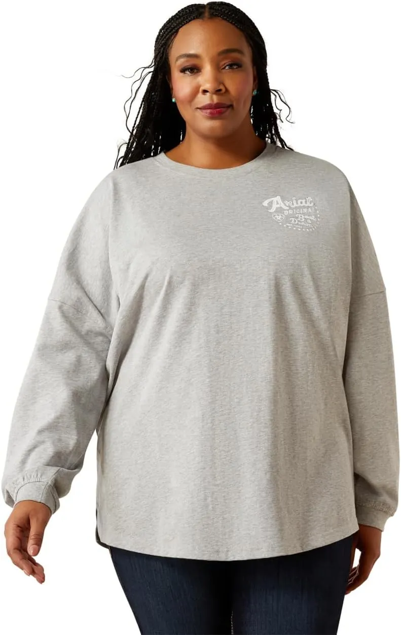 ARIAT Women's Canvas Oversized T-Shirt