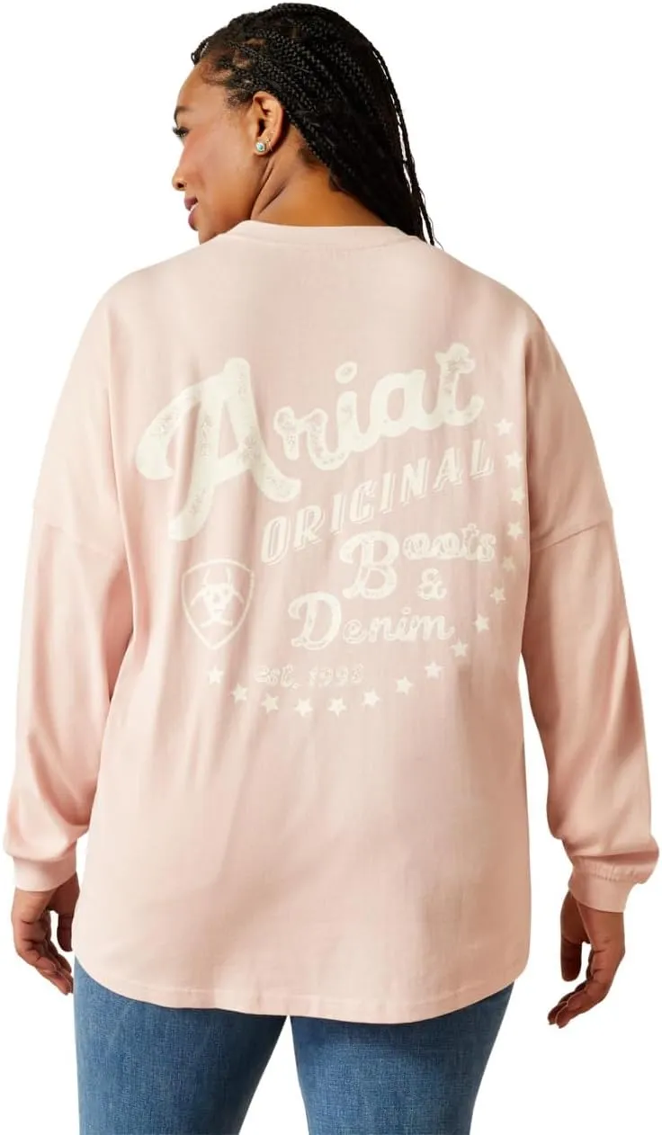 ARIAT Women's Canvas Oversized T-Shirt