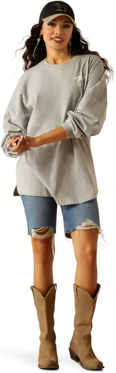 ARIAT Women's Canvas Oversized T-Shirt