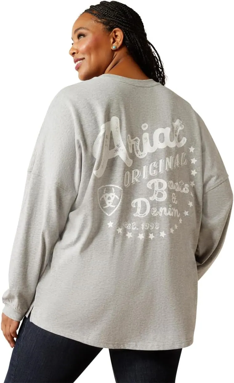 ARIAT Women's Canvas Oversized T-Shirt