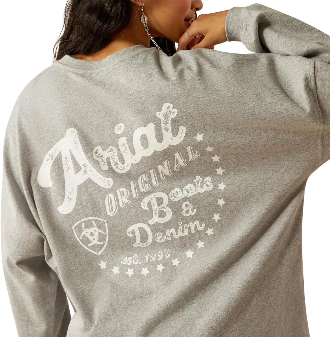 ARIAT Women's Canvas Oversized T-Shirt