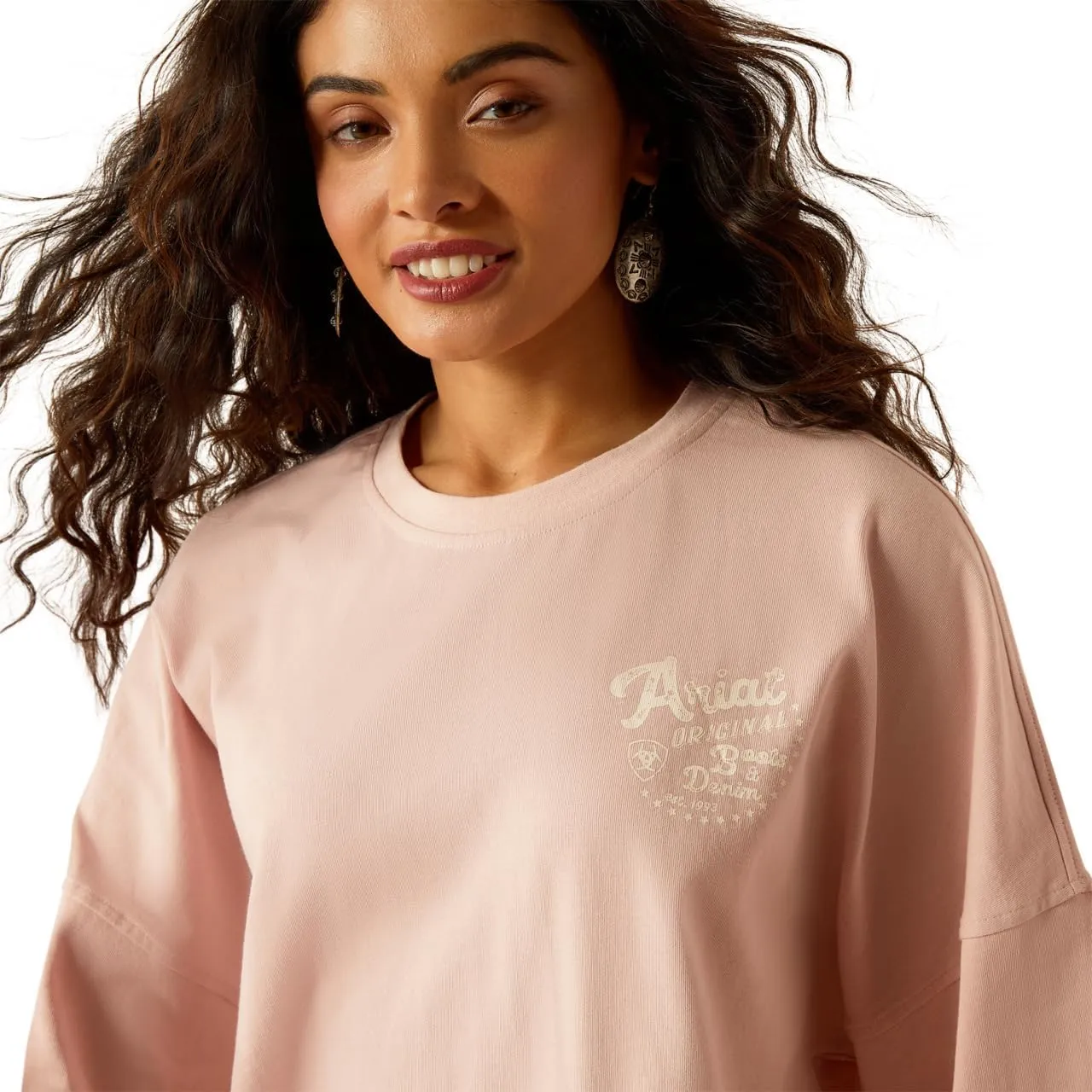 ARIAT Women's Canvas Oversized T-Shirt
