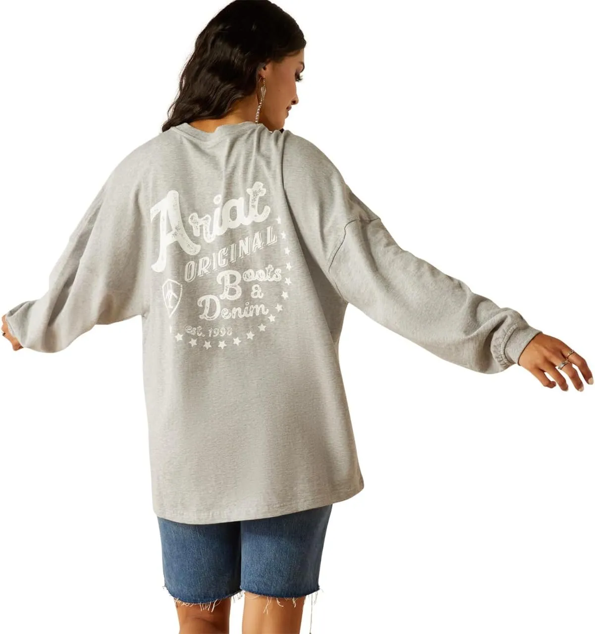 ARIAT Women's Canvas Oversized T-Shirt