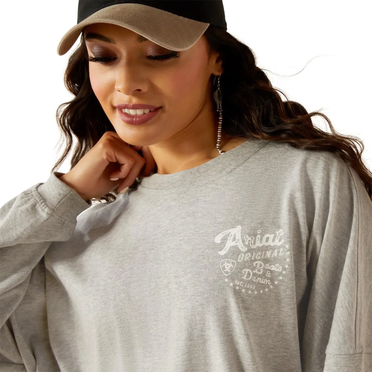 ARIAT Women's Canvas Oversized T-Shirt