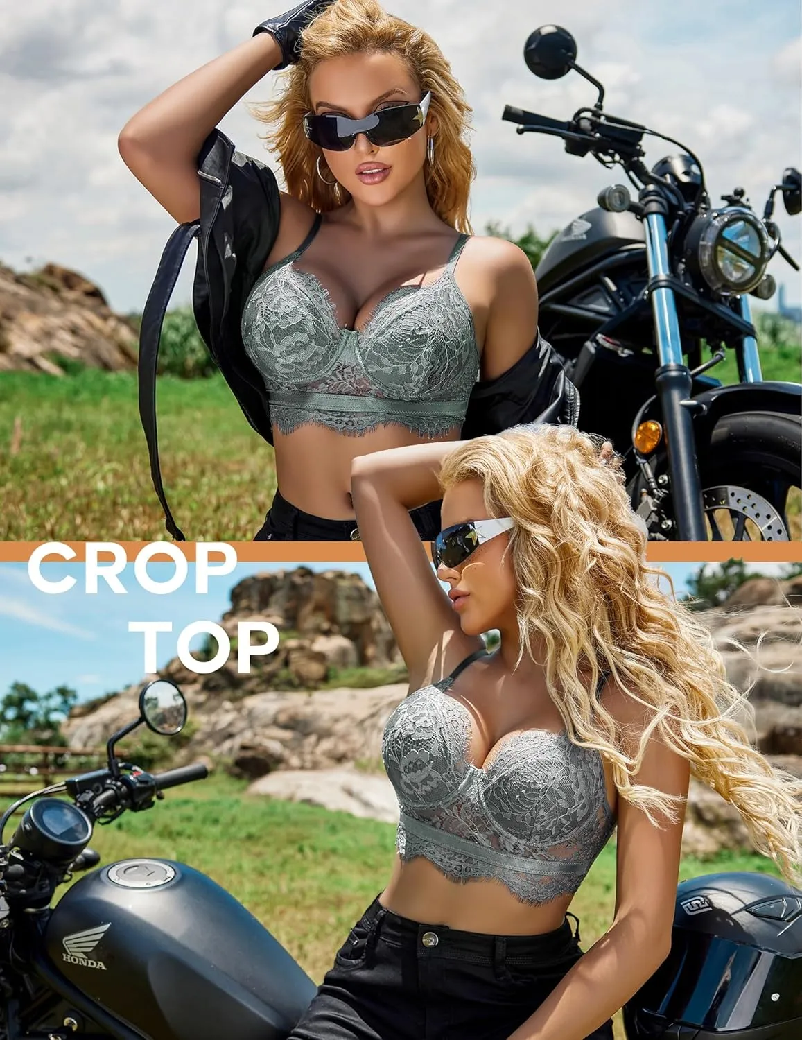 Avidlove Lace Bralettes for Women Y2k Strap Bustier Cami Top V Neck Camisole Lingerie