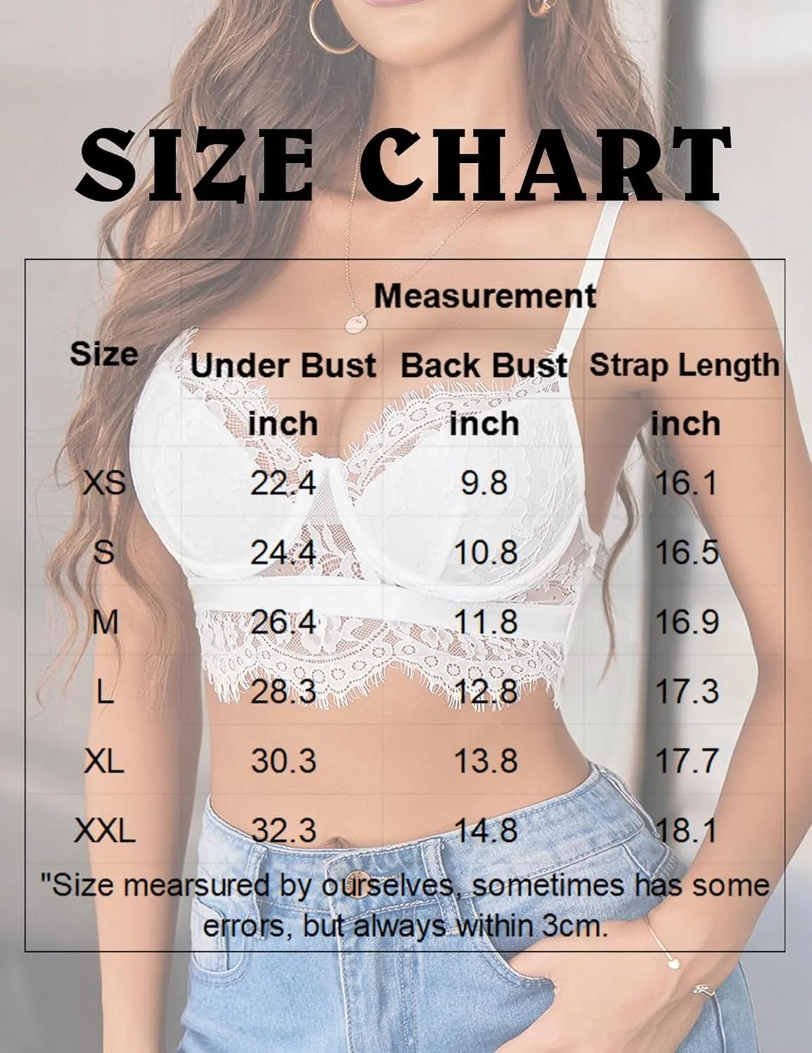 Avidlove Lace Bralettes for Women Y2k Strap Bustier Cami Top V Neck Camisole Lingerie