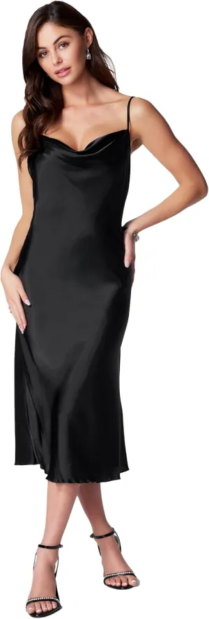 bebe Satin Slip Dress