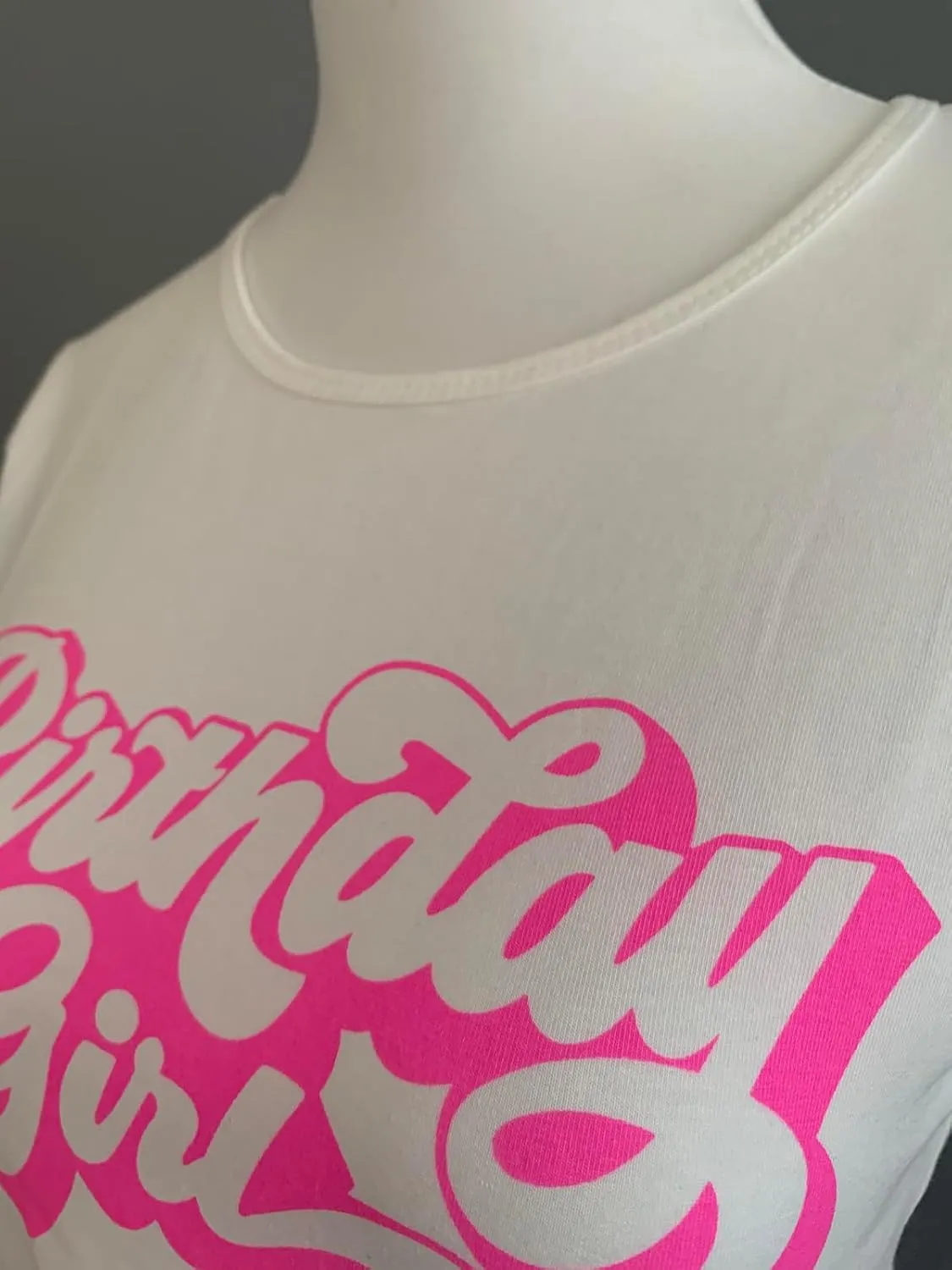 Birthday Shirt Women Graphic Crop Top Birthday Girl Gift Tee Shirt