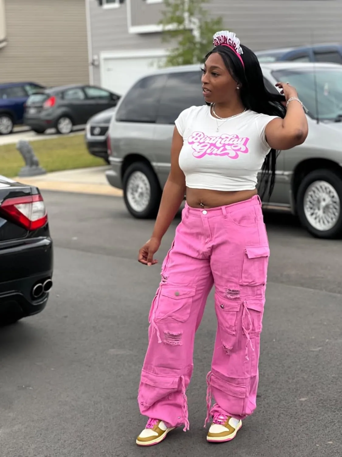 Birthday Shirt Women Graphic Crop Top Birthday Girl Gift Tee Shirt