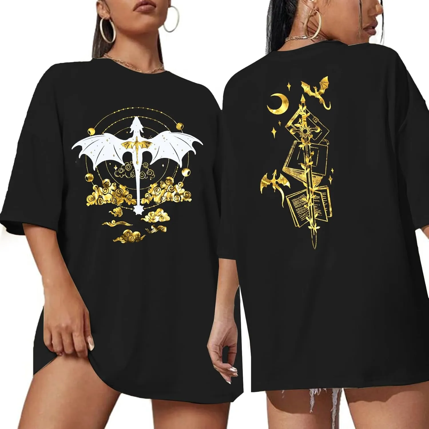 Book Oversized Shirt Women Funny Reading Shirts Book Fan Gift Tee Summer Casual Bookish Short Sleeve Tops