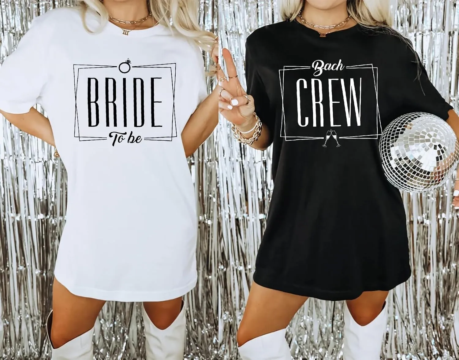 Bride Oversized Shirt for Women Engaged Shirt Engagement Party Matching Tee Shirts