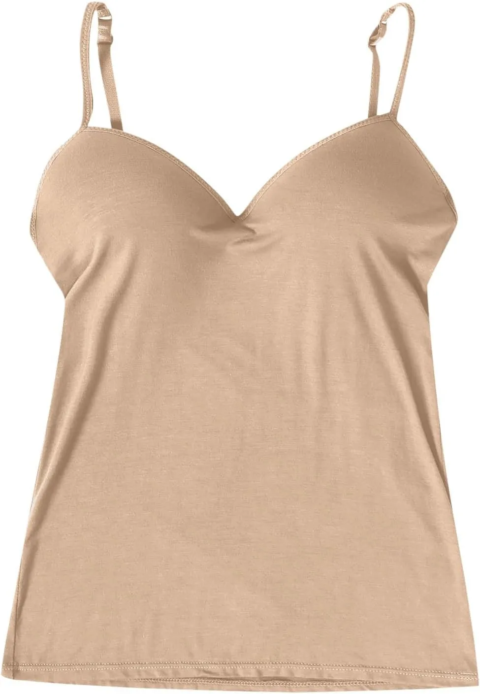 Built in Bra Camisole Tank Tops for Women Workout Layer Padded Yoga Shirts Summer Casual Spaghetti Strap Sexy Cami Top