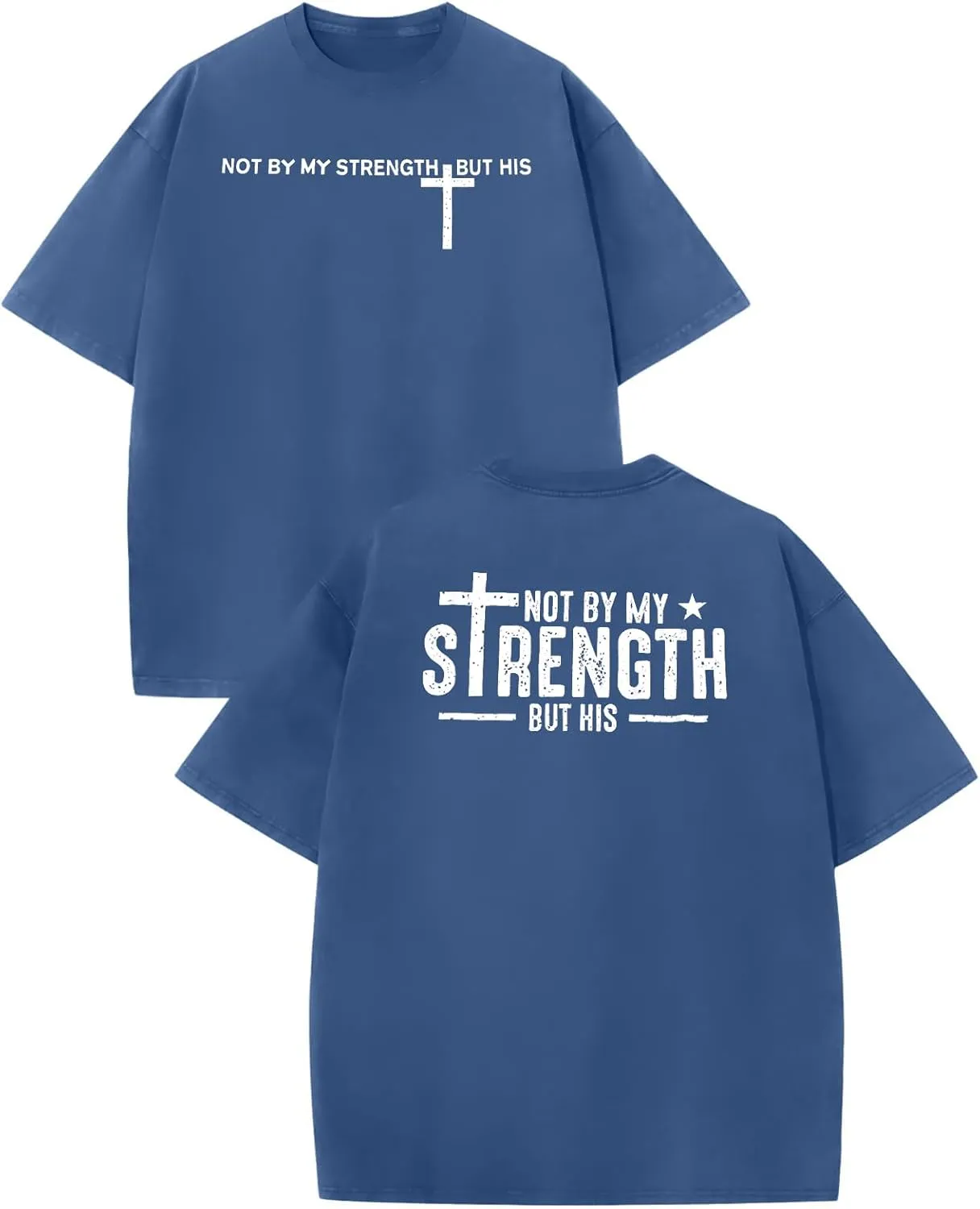 Christian Oversized Shirt for Men Faith Cross T Shirt Inspirational God Shirt Religious Sayings Tee Tops