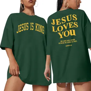 Christian Oversized Shirt Women Created with a Purpose Shirts Bible Verse Tee You are Beautiful Inspirational Tops