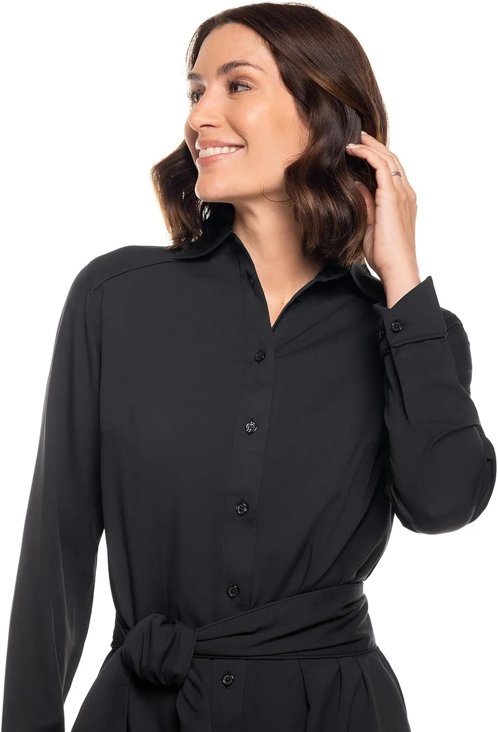 Coolibar UPF 50  Womens Kitts Shirt Dress - Sun Protective