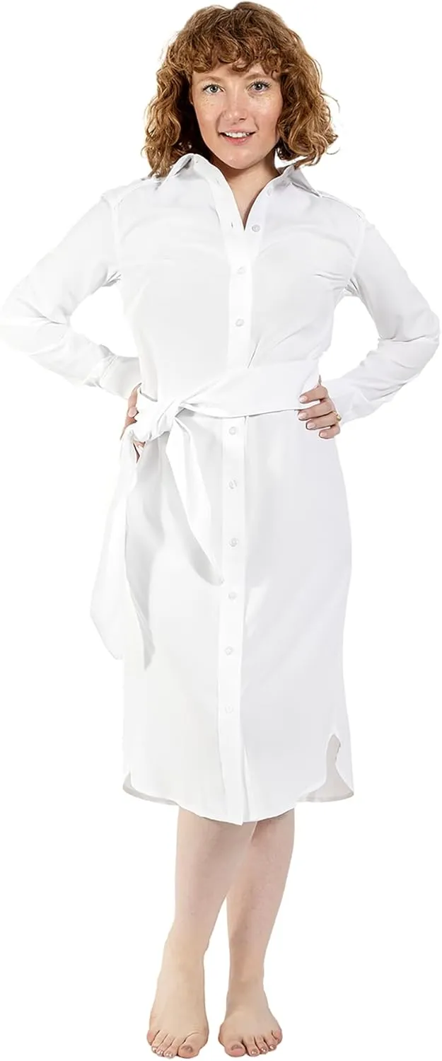 Coolibar UPF 50  Womens Kitts Shirt Dress - Sun Protective