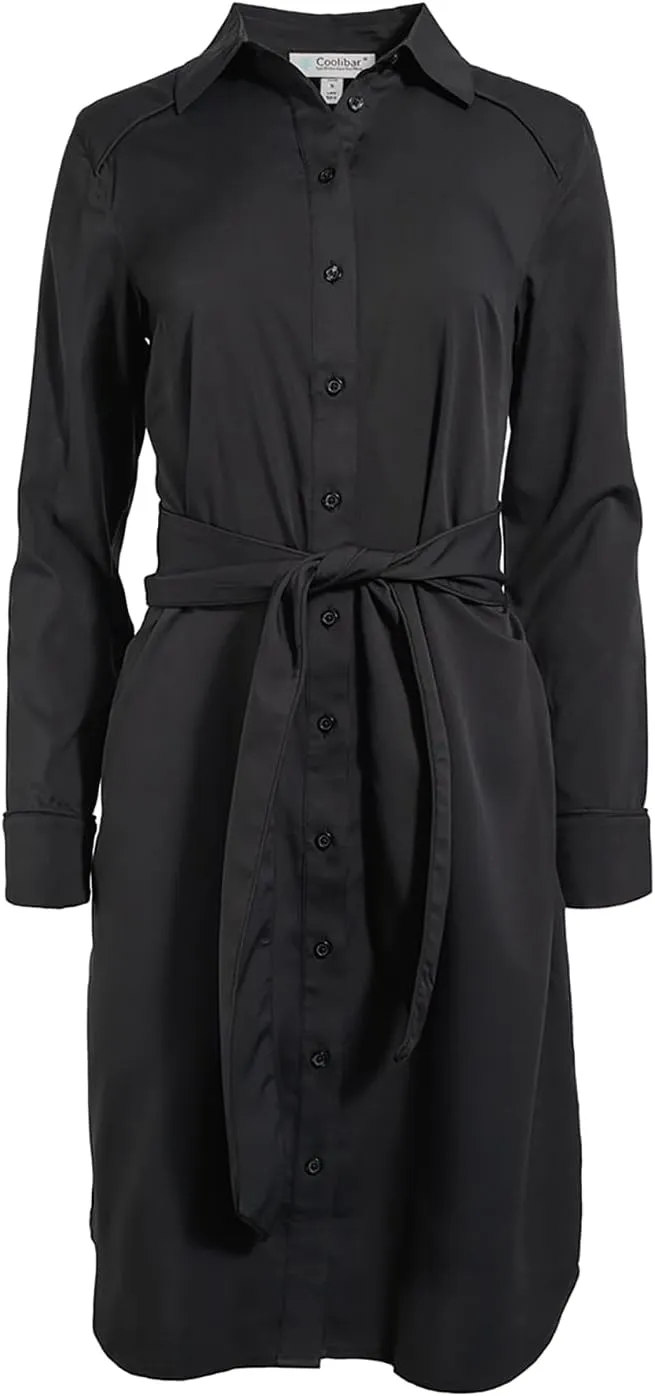 Coolibar UPF 50  Womens Kitts Shirt Dress - Sun Protective