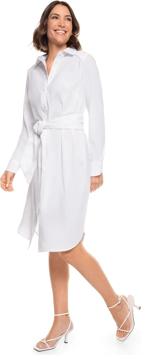 Coolibar UPF 50  Womens Kitts Shirt Dress - Sun Protective