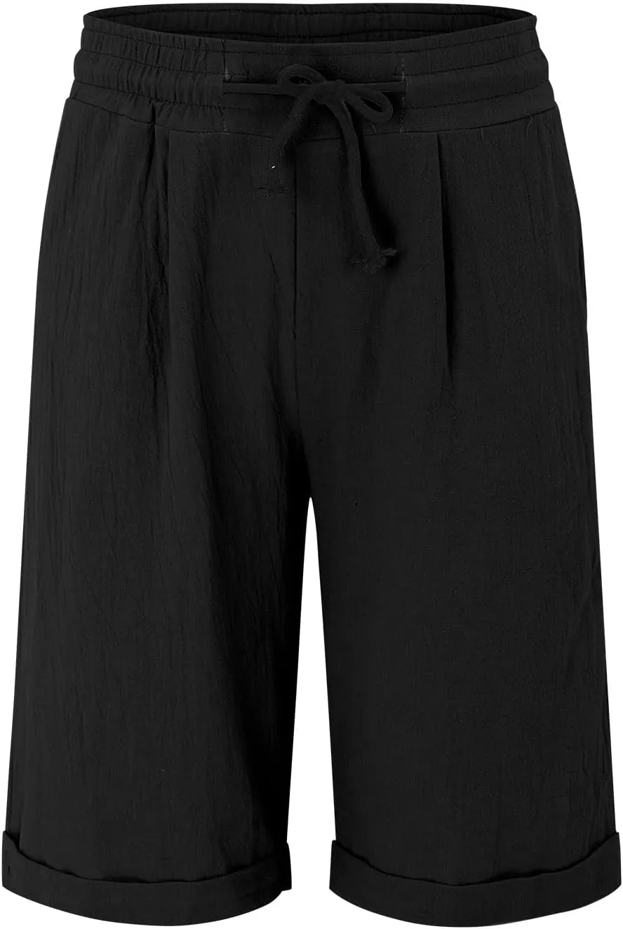 Cotton Linen Shorts Women's Athletic Shorts Causal Lightweight Quick Drying Shorts high Waisted Athletic Shorts Women