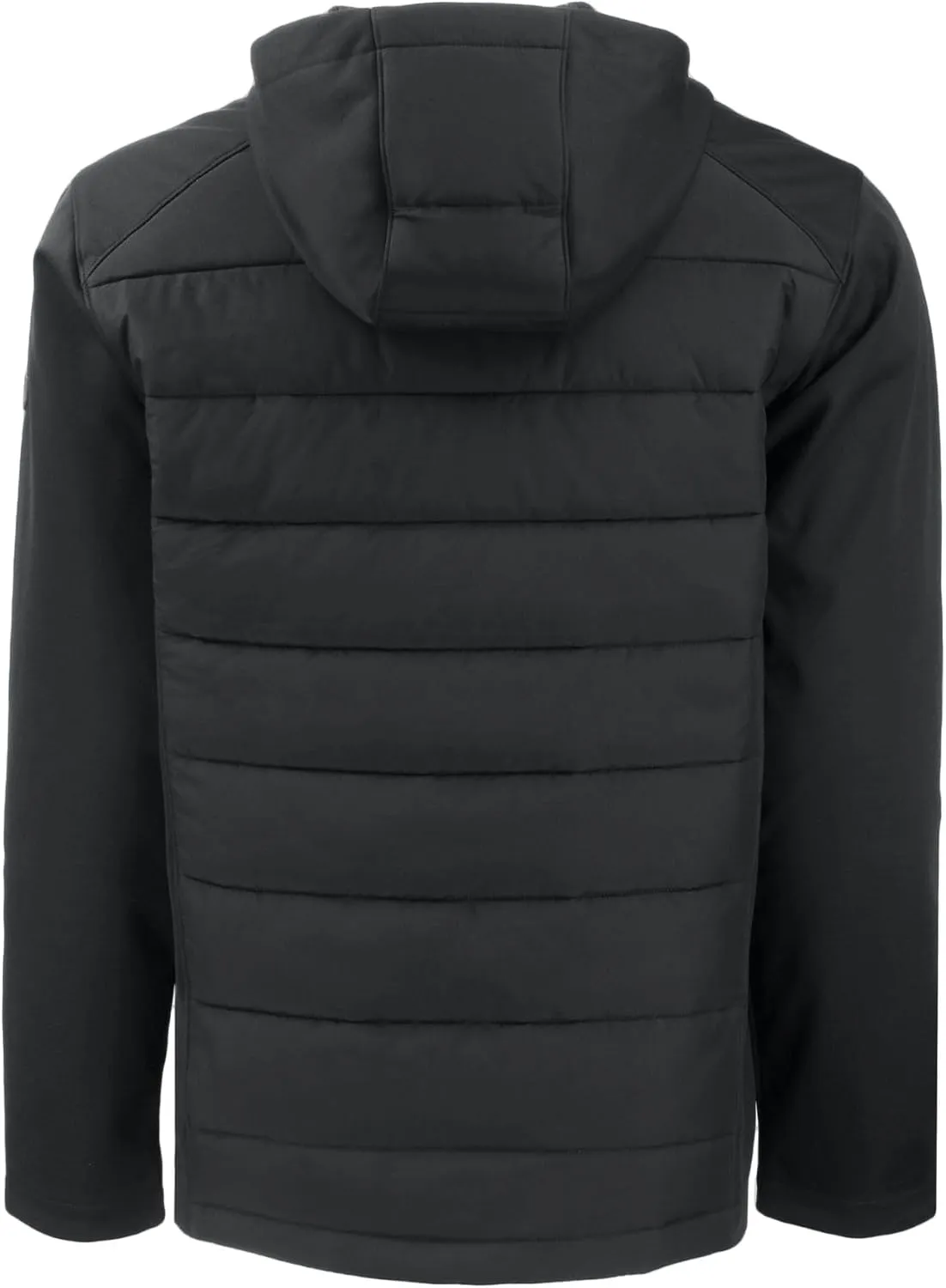 Cutter & Buck Evoke Hybrid Eco Softshell Recycled Full Zip Mens Big & Tall Hooded Jacket
