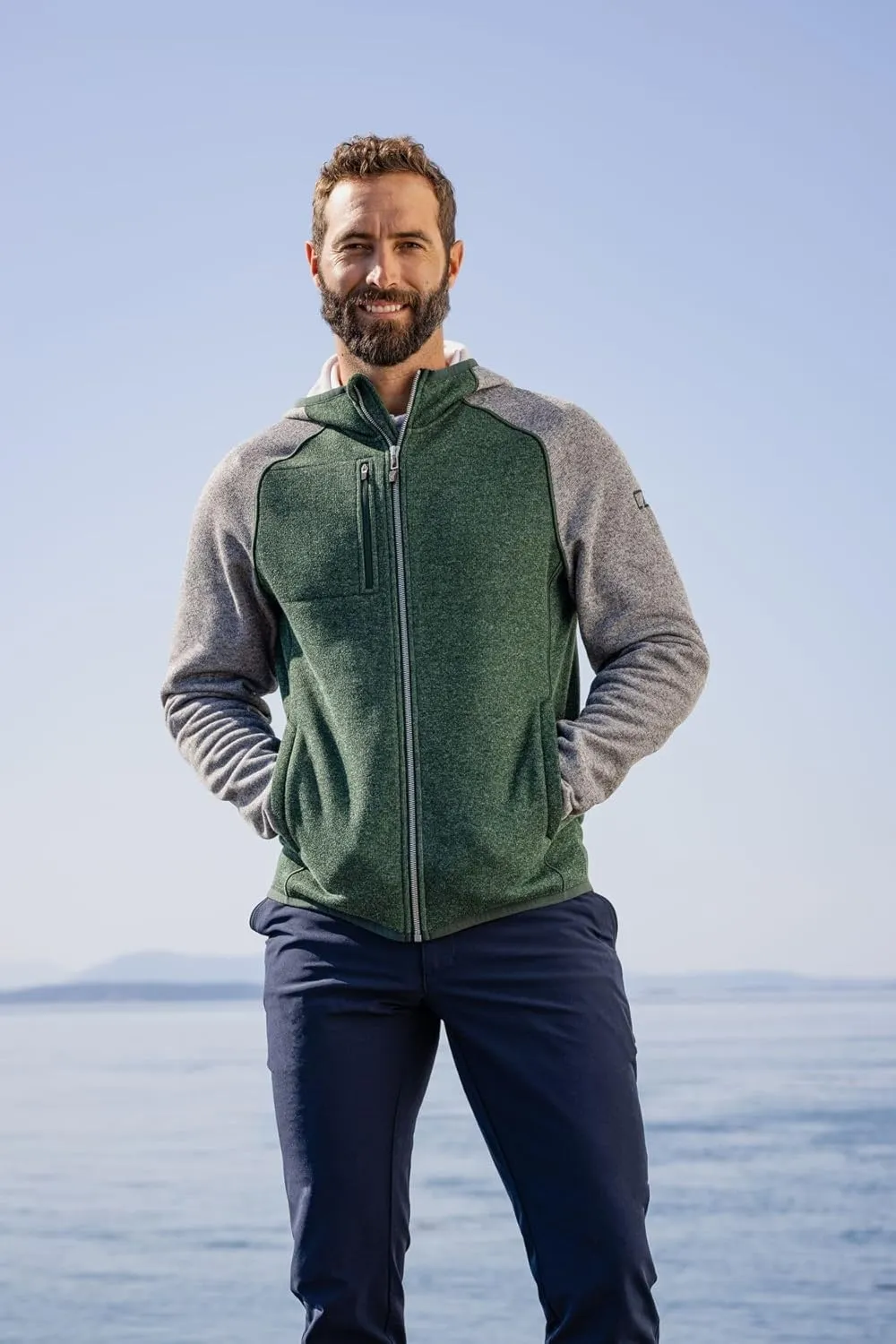 Cutter & Buck Mainsail Full Zip Hooded Mens Jacket