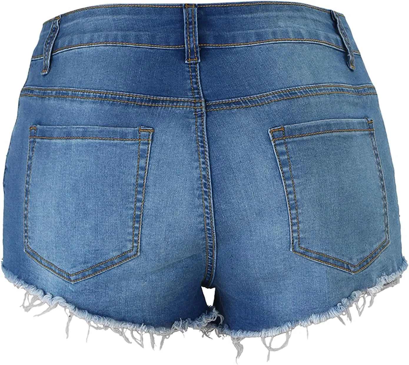 Denim Shorts Women High Waisted Jean Shorts Ripped Hem Shorts Distressed Shorts Stretch Summer Shorts Comfy Shorts