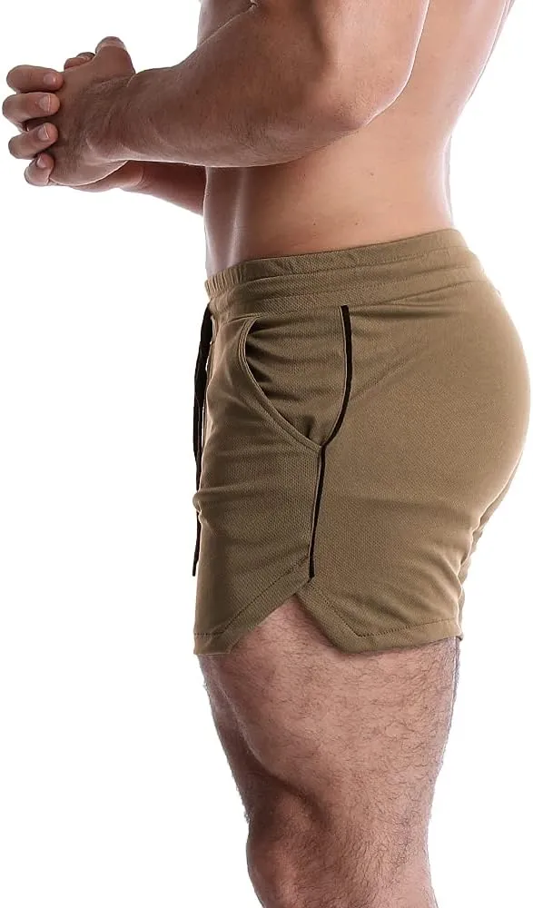 EVERWORTH Men's 5 Inch Inseam Workout Shorts Athletic Gym Shorts Bodybuilding Short Shorts Casual Running Shorts