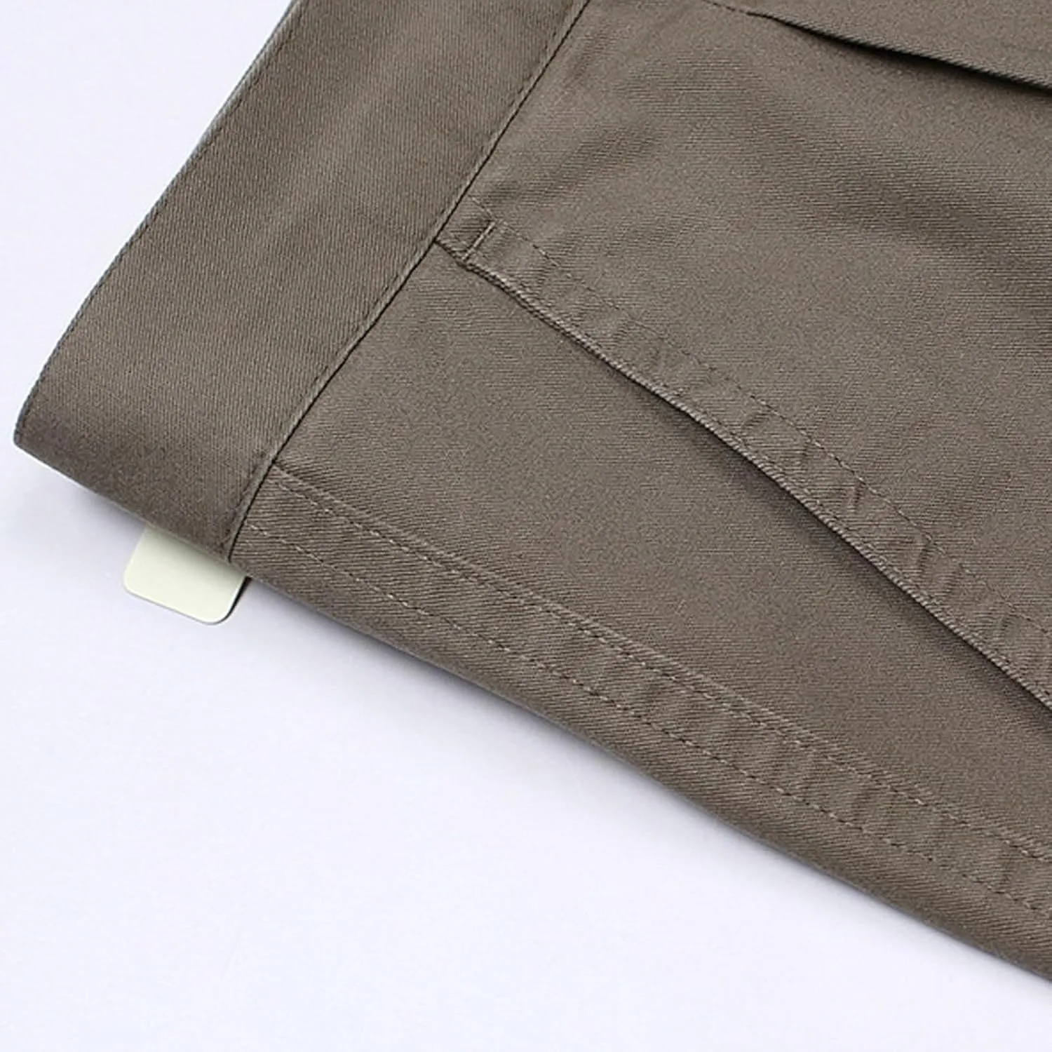 Finelylove Chino Pants Men Pleated Front Twill Dress Pants Loose Fit Flex Business Work Pants Straight Leg Trousers