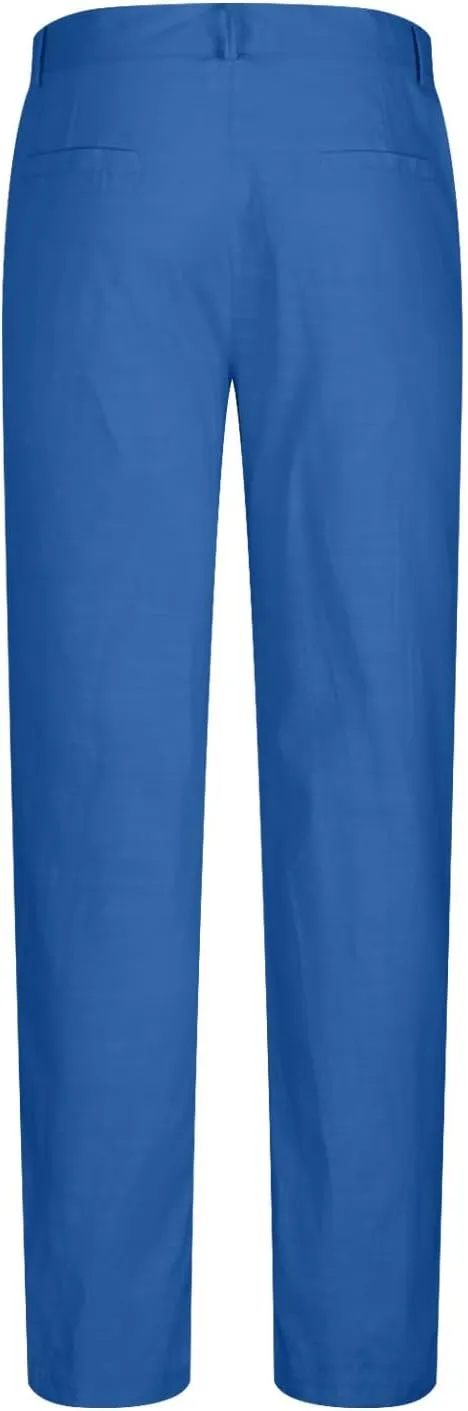 Finelylove Chino Pants Men Straight Leg Stretch Dress Pants Relaxed Fit Business Casual Work Pants Solid Trousers