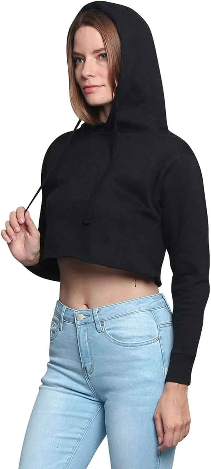 G-Style USA Women's Long Sleeve Crop Top Hoodie