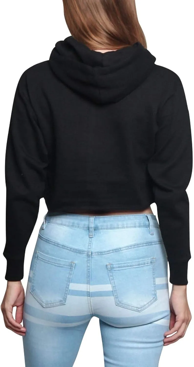 G-Style USA Women's Long Sleeve Crop Top Hoodie