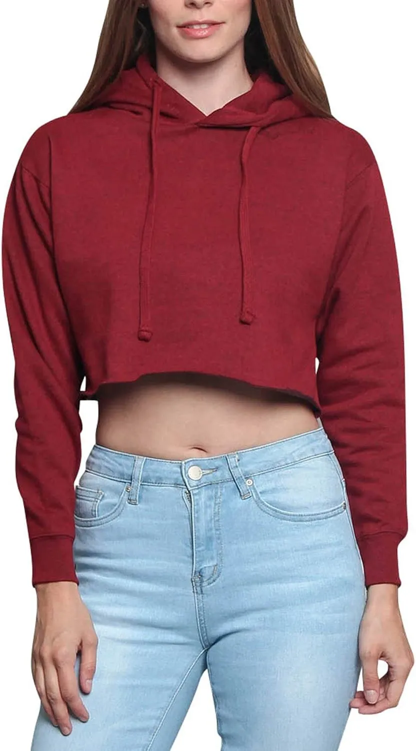 G-Style USA Women's Long Sleeve Crop Top Hoodie