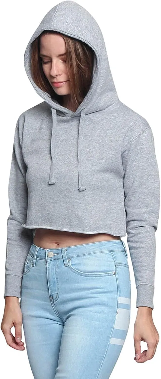 G-Style USA Women's Long Sleeve Crop Top Hoodie