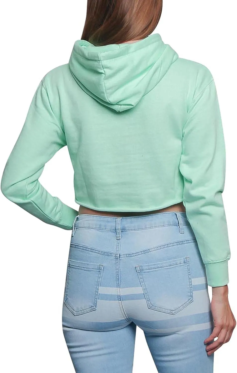 G-Style USA Women's Long Sleeve Crop Top Hoodie