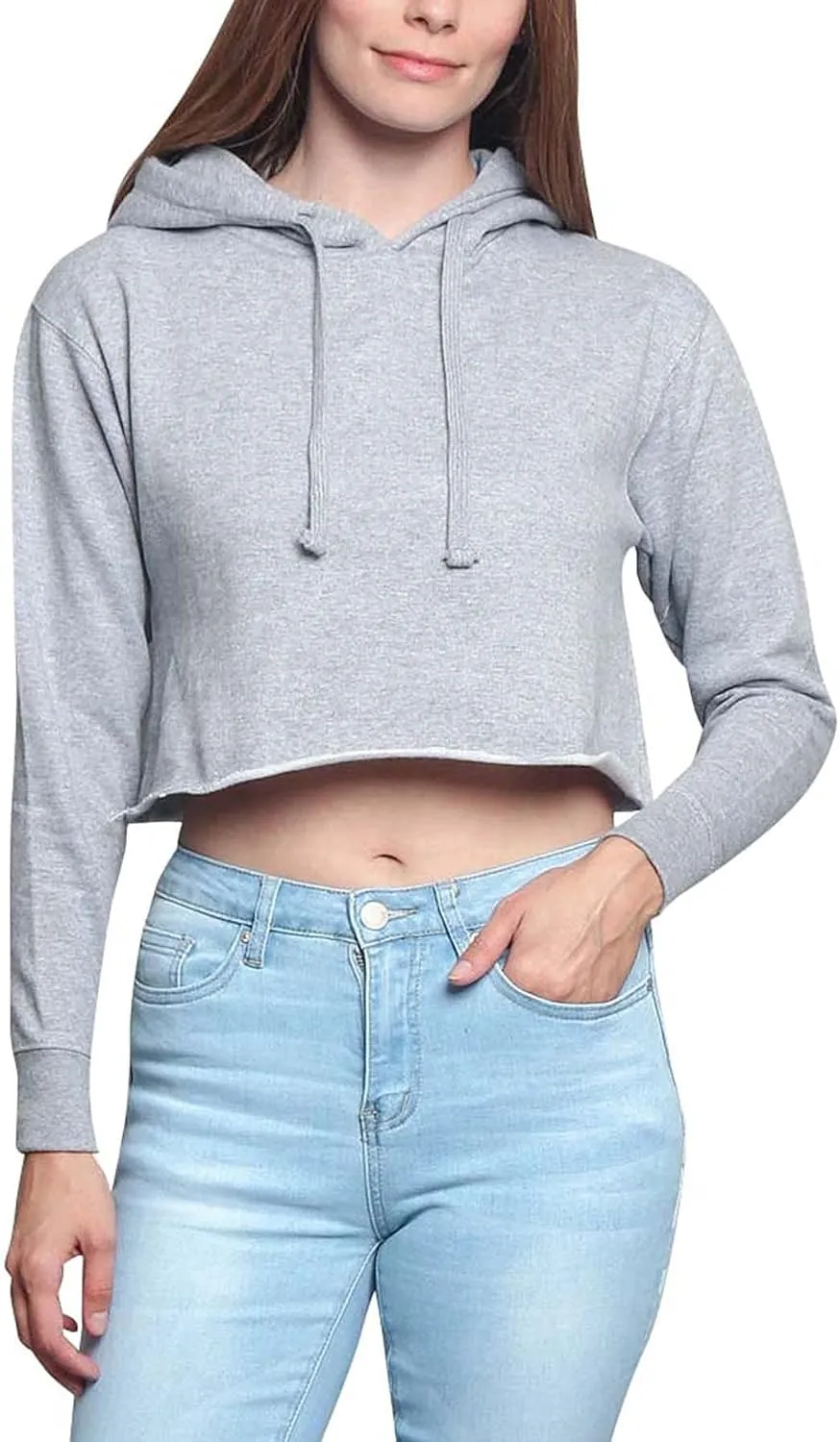 G-Style USA Women's Long Sleeve Crop Top Hoodie