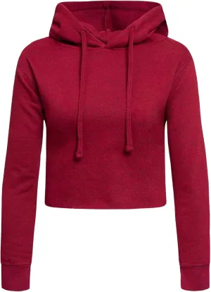 G-Style USA Women's Long Sleeve Crop Top Hoodie