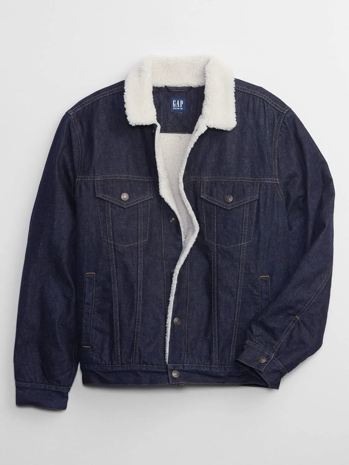 GAP Men's Sherpa Icon Denim Jacket