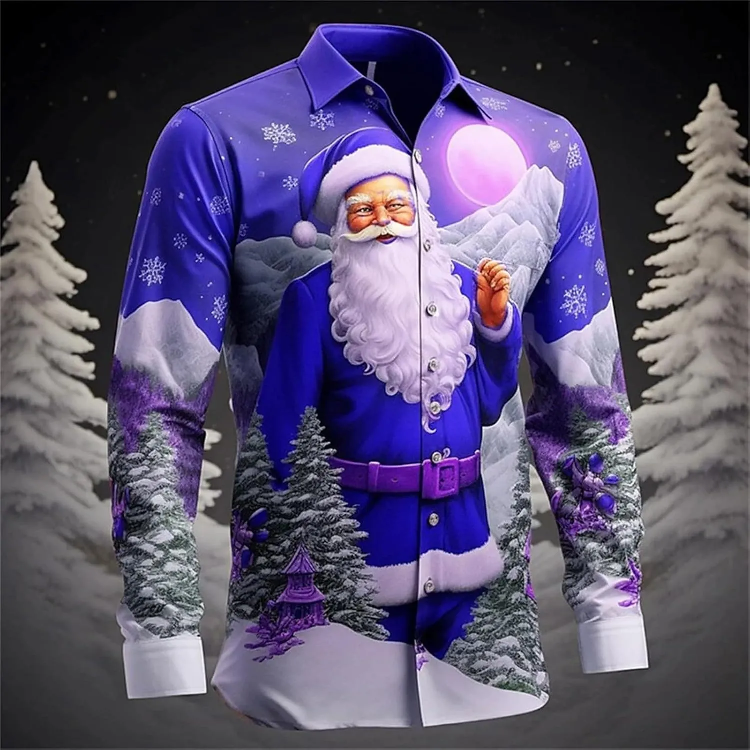 Hawaiian Shirt for Men Big and Tall Long Sleeve Big and Tall Floral Shirt Button Down Shirt Winter Fashion 2024 Tops