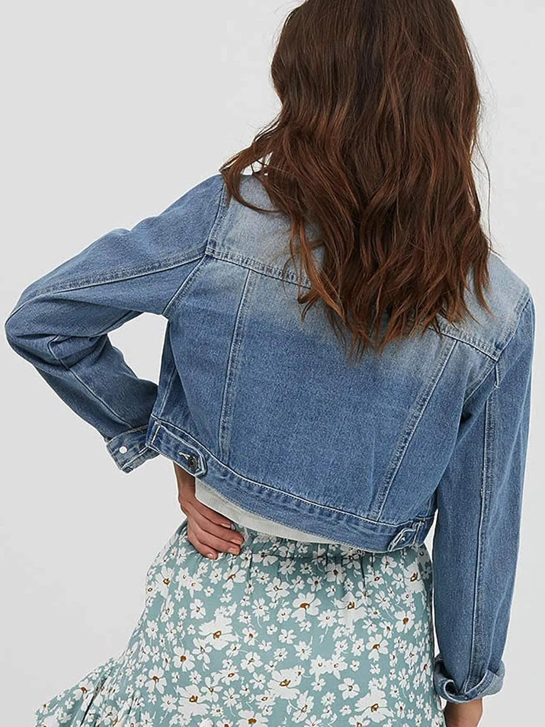 Jean Jacket Women Washed Denim Jacket