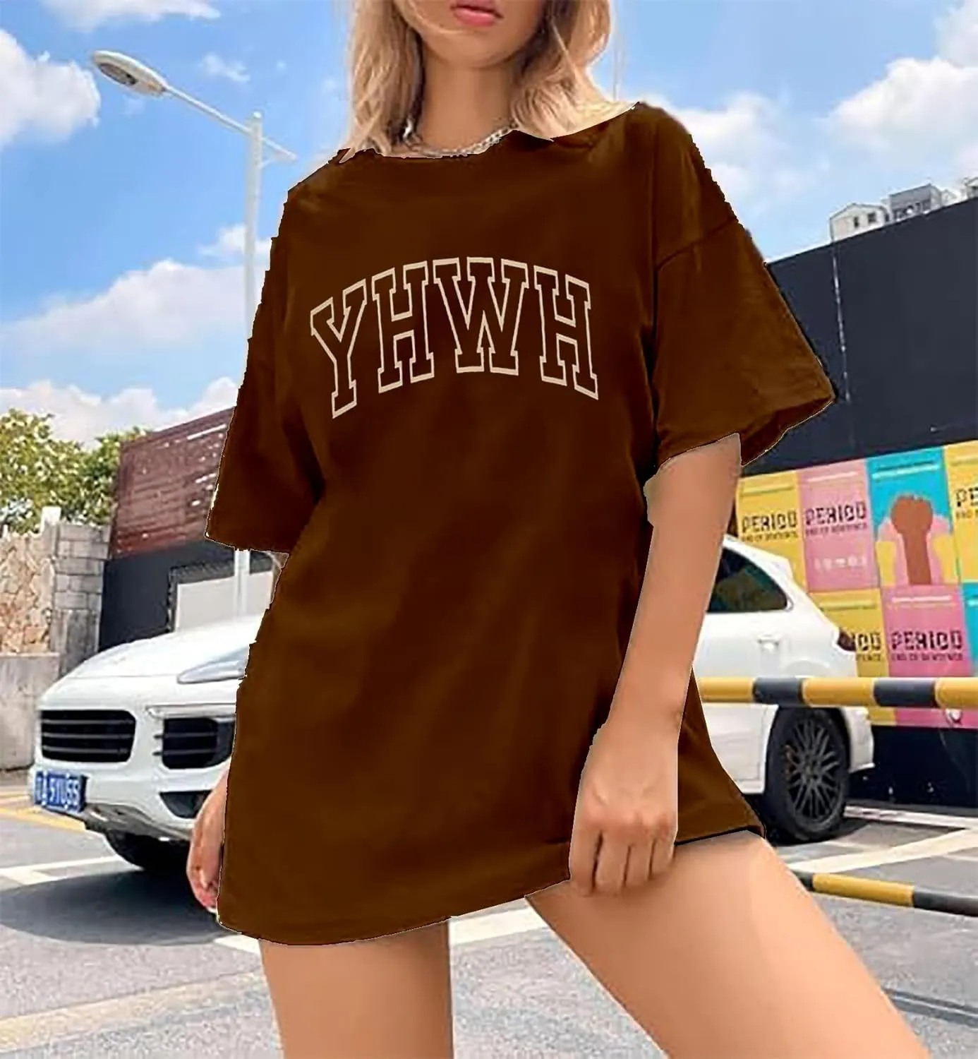 Jesus Shirts for Women Christian Oversized Shirt YHWH Tshirts Jesus Faith Inspirational Casual Tee Tops