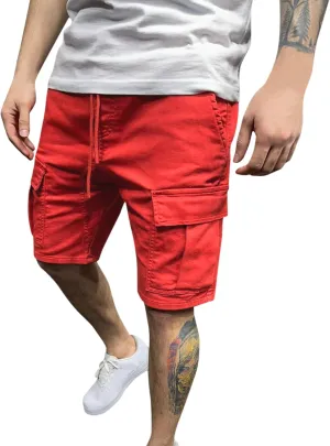 LCMTWX Men's Sport Shorts Drawstring Mid Casual Solid Waist Shorts Color Men's Casual Shorts Shorts for Men Mens Shorts