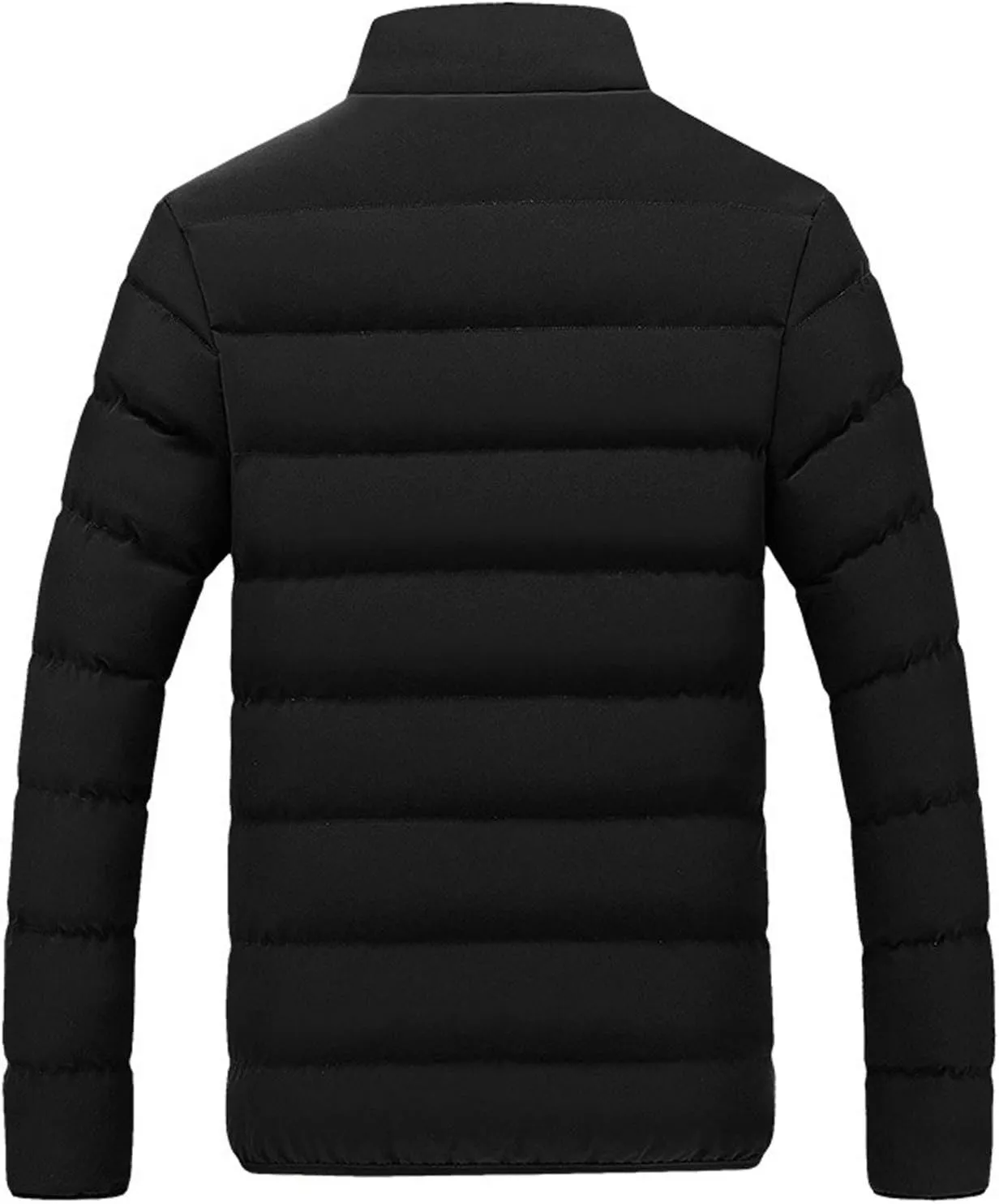 LCMTWX Men's Thick Thermal Winter Jacket Leisure Plus Size Hat Zip Pockets Cotton-Padded Warm Soft Hooded Mens Puffer