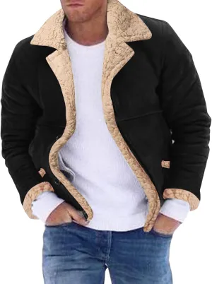 LCMTWX Men's Thick Thermal Winter Jacket Leisure Plus Size Hat Zip Pockets Cotton-Padded Warm Soft Hooded Mens Puffer