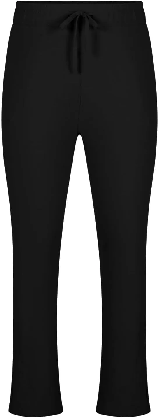 Linen Pants Mens Casual Drawstring Elastic Waist Summer Beach Pants Yoga Workout Trousers with Pockets