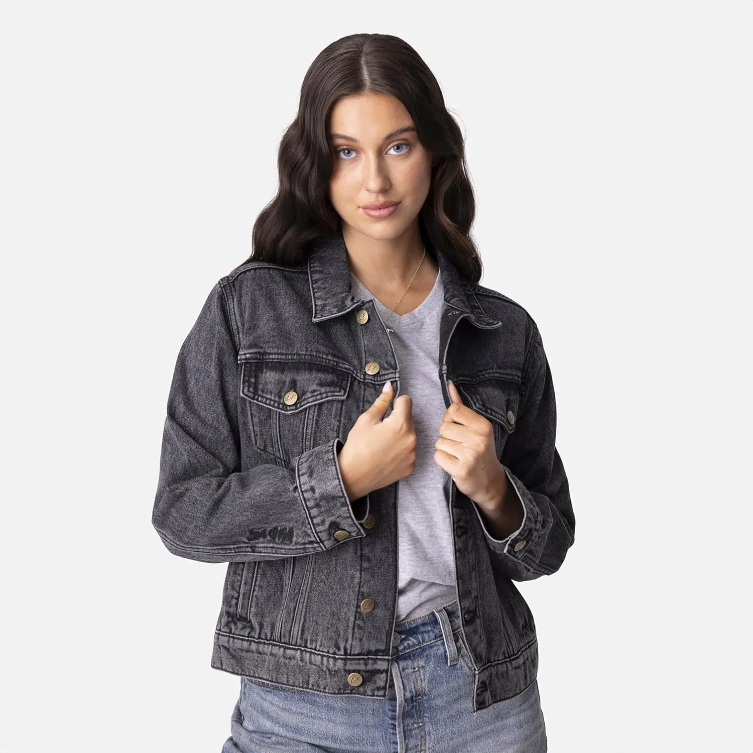 Love in Faith | Faith Cross Denim Jacket | Christian Denim Jacket for Women | Faith-Based Apparel | Christian Gifts